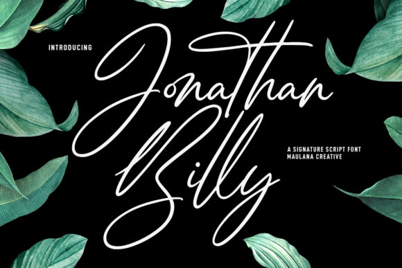 Jonathan Billy Font Poster 1