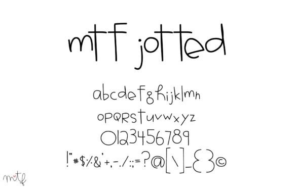 Jotted Font