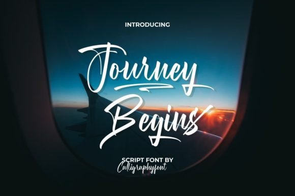 Journey Begins Font Poster 1