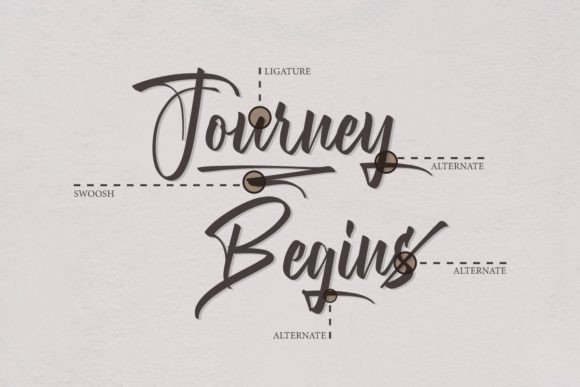 Journey Begins Font Poster 11