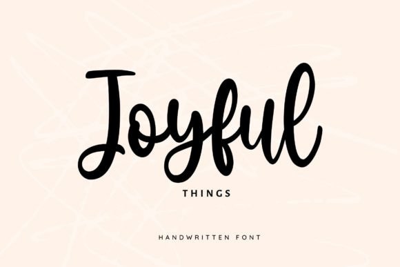 Joyful Things Font Poster 1