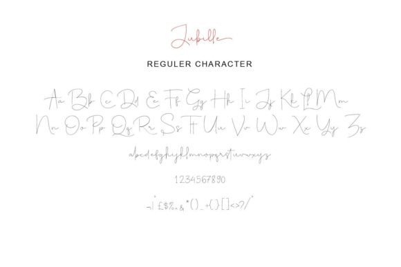 Jubille Font Poster 10