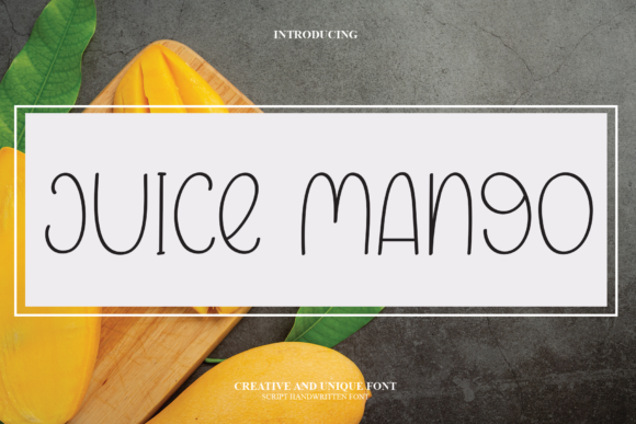 Juice Mango Font Poster 1