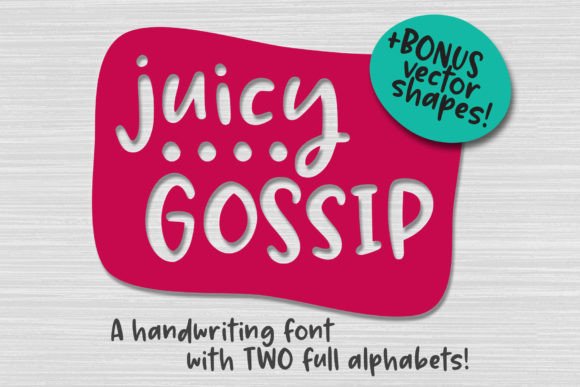 Juicy Gossip Font Poster 1