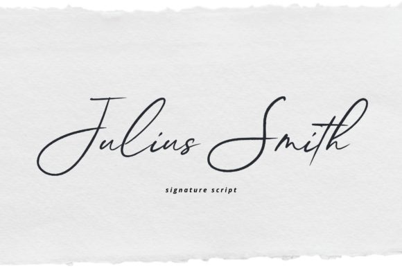 Julius Smith Font Poster 1