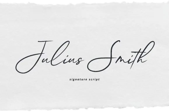 Julius Smith Font Julius Smith Font Poster 1