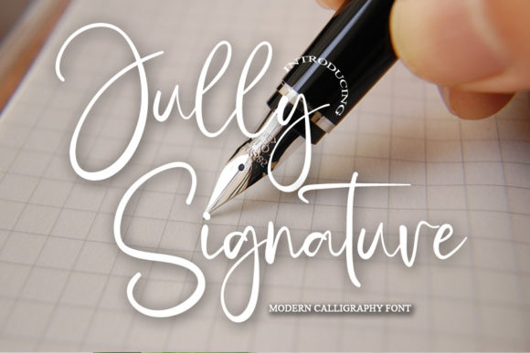 Jully Signature Font Poster 1