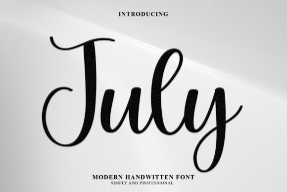 July Font Poster 1