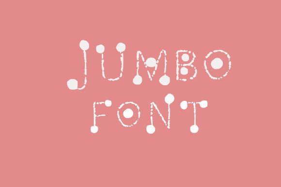 Jumbo Font Poster 1