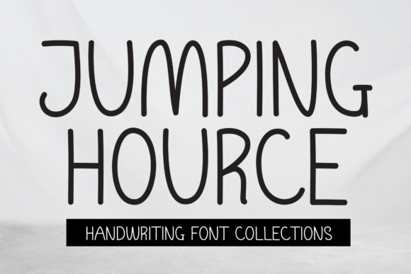 Jumping Hource Font Poster 1
