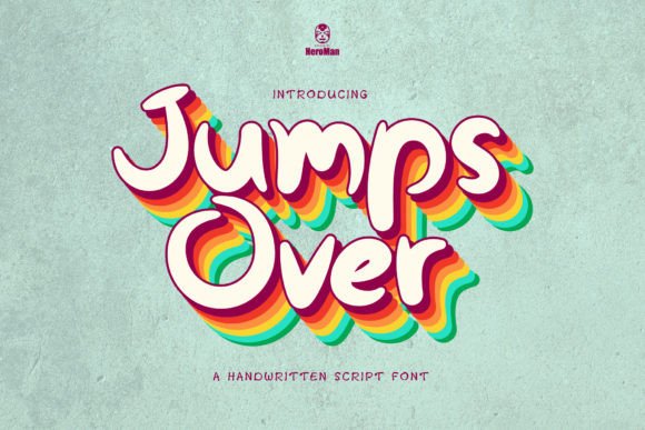 Jumps over Font Poster 5