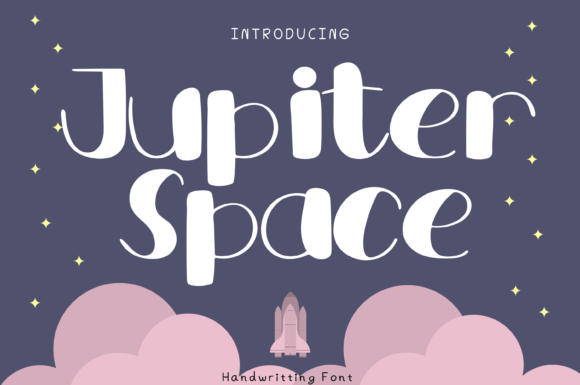 Jupiter Space Font Poster 1