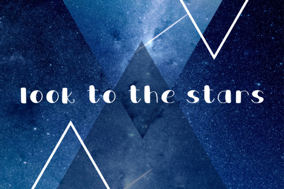 Jupiter Space Font Poster 3