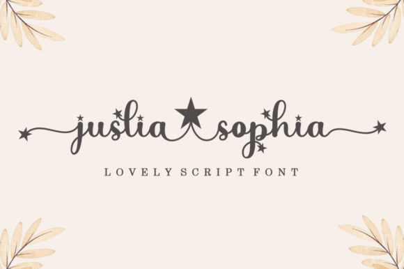 Juslia Sophia Font Poster 1