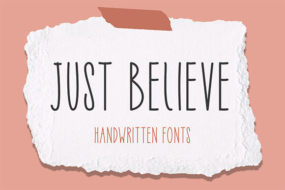 Just Believe Font Poster 1