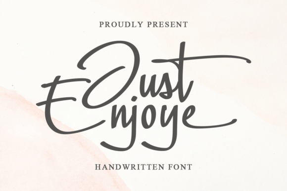 Just Enjoye Font Just Enjoye Font Poster 1