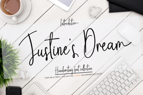 Justines Dream Font Poster 1