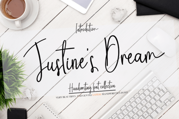 Justines Dream Font Justines Dream Font Poster 1