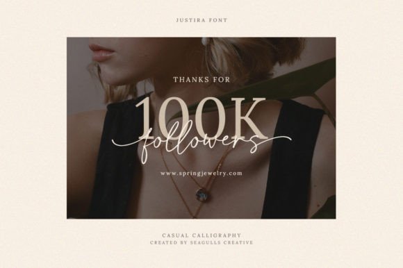 Justira Font Poster 4