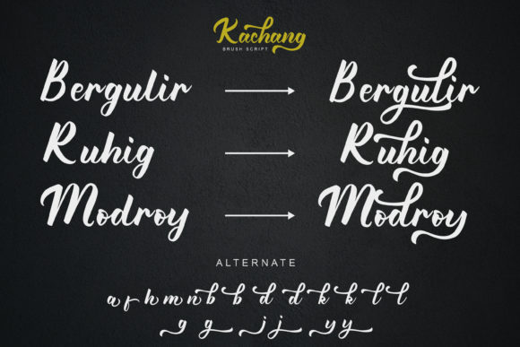 Kachang Font Poster 8