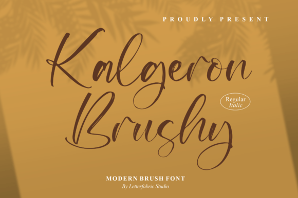 Kalgeron Brushy Font Poster 1