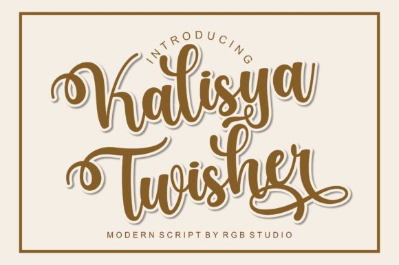 Kalisya Twisher Font Poster 1