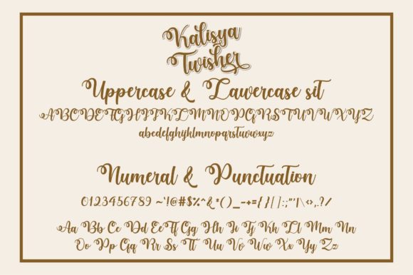 Kalisya Twisher Font Poster 7