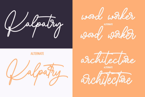 Kalpatry Font Poster 2