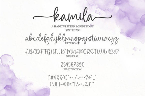Kamila Font Poster 6