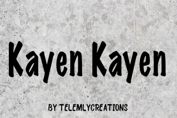 Kayen Kayen Font Poster 2