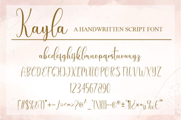 Kayla Font Poster 6