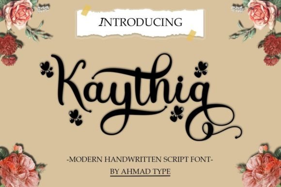 Kaythia Font Poster 1