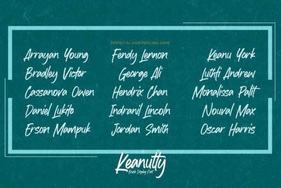 Keanutty Font Poster 5