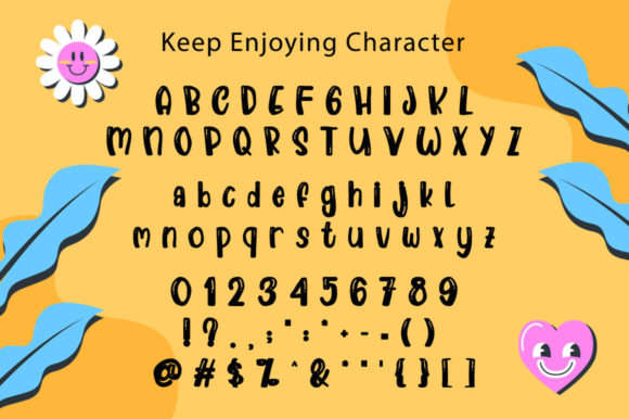 Keep Enjoying Font Poster 5