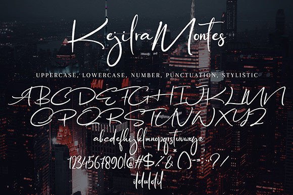 Kejilra Montes Font Poster 9