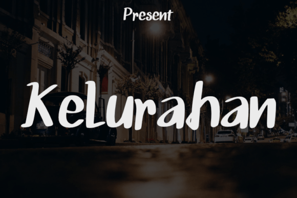 Kelurahan Font Poster 1