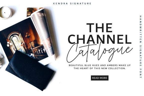 Kendra Signature Font Poster 6