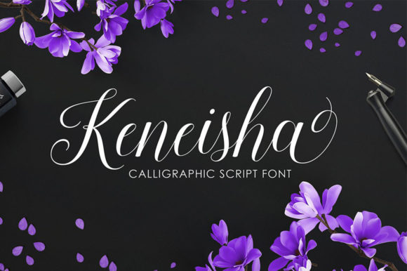 Keneisha Script Font Poster 1
