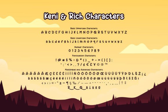 Keni and Rich Font Poster 5