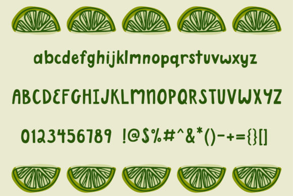 Key Lime Font Poster 2