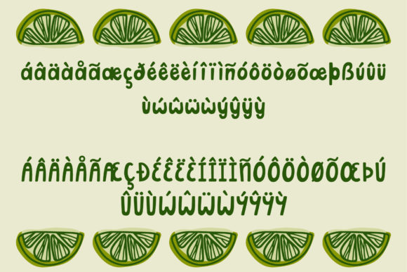 Key Lime Font Poster 3
