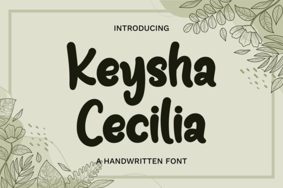 Keysha Cecilia Font Poster 1