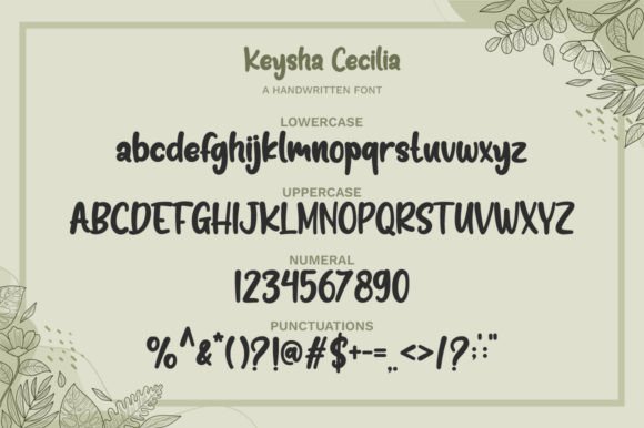 Keysha Cecilia Font Poster 6