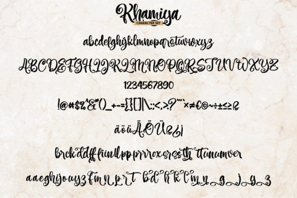 Khamiya Font Poster 5