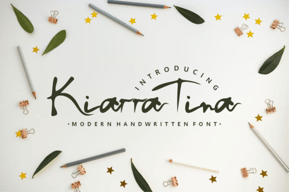 Kiarra Tina Font Poster 1