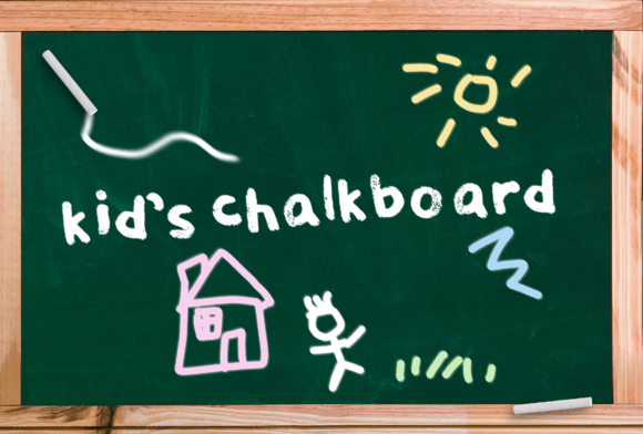 Kids Chalkboard Font Poster 1