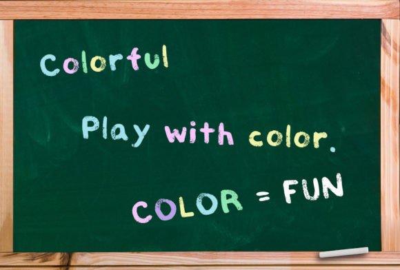 Kids Chalkboard Font Poster 4
