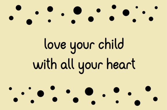 Kids Love Font Poster 2