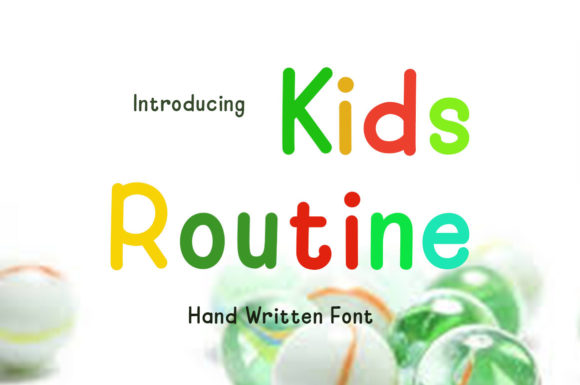 Kids Routine Font
