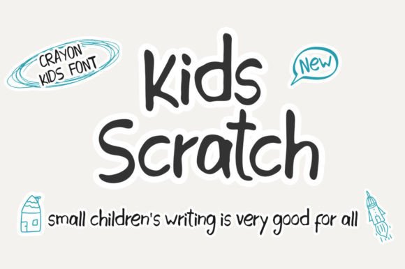 Kids Scratch Font Poster 1